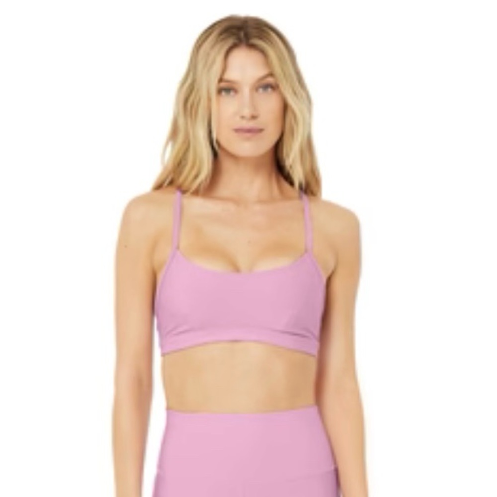 Alo Yoga Airlift Intrigue Sports Bra Pink Lavender Medium 💖💜